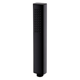 Arezzo Rectangular Shower Handset - Matt Black Large Image
