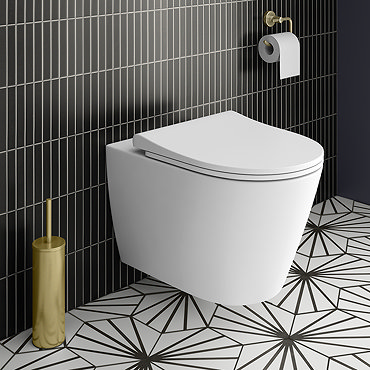 Arezzo Rimless Wall Hung Toilet incl. Soft Close Seat