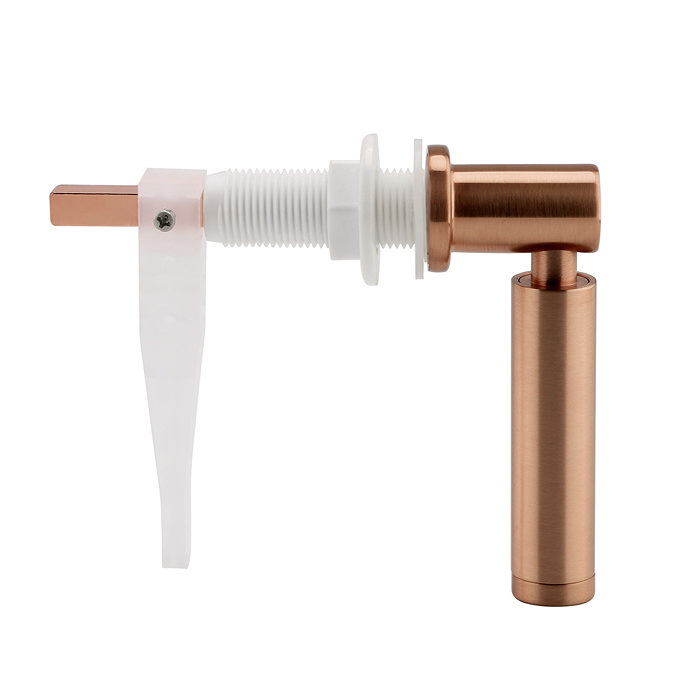 Arezzo Rose Gold Modern Cistern Lever Profile Large Image