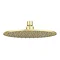 Arezzo Round 200mm Brushed Brass Fixed Shower Head Large Image