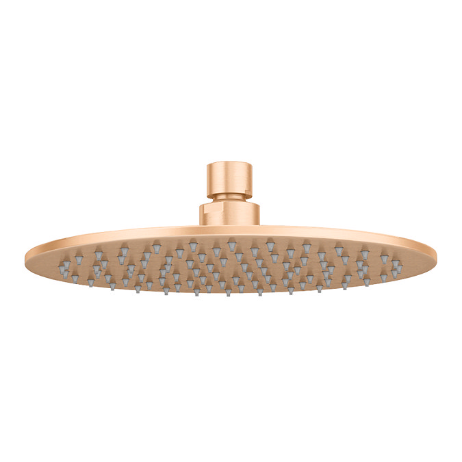 Arezzo Round 200mm Brushed Bronze Fixed Shower Head  Profile Large Image