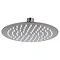 Arezzo Round 200mm Brushed Gunmetal Grey Fixed Shower Head Large Image