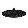 Arezzo Round 200mm Matt Black Fixed Shower Head