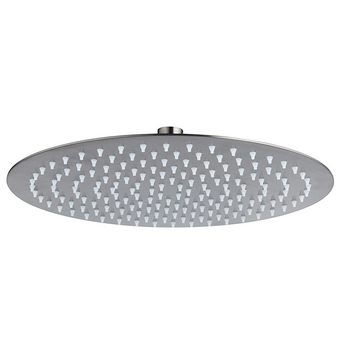 Arezzo Round 300mm Brushed Gunmetal Grey Fixed Shower Head Large Image