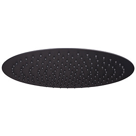 Arezzo Round 300mm Matt Black Fixed Shower Head Large Image