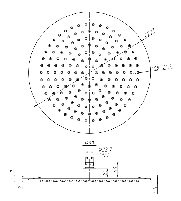 Arezzo Round 300mm Matt White Fixed Shower Head + Wall Mounted Arm