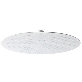 Arezzo Round 300mm Matt White Fixed Shower Head Large Image
