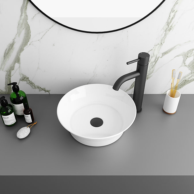 Arezzo Round 355mm Modern Counter Top Basin  Feature Large Image