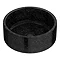 Arezzo Round 405mm Black Marble Effect Ceramic Counter Top Basin  Profile Large Image