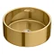 Arezzo Round 405mm Gold Ceramic Counter Top Basin  Profile Large Image