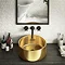 Arezzo Round 405mm Gold Ceramic Counter Top Basin Large Image