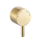 Arezzo Round Alternative Shower Valve Temperature Control Handle - Brushed Brass