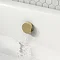 Arezzo Round Brushed Brass 2 Outlet Shower System (Fixed Shower Head + Overflow Bath Filler)  additional Large Image
