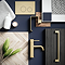 Arezzo Round Brushed Brass Basin Mono Mixer Tap