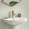 Arezzo Round Brushed Brass Basin Mono Mixer Tap  Feature Large Image