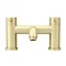 Arezzo Round Brushed Brass Bath Filler Tap  Profile Large Image