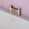 Arezzo Round Brushed Brass Bath Filler Tap  Standard Large Image