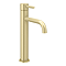 Arezzo Round Brushed Brass High Rise Mono Basin Mixer Tap