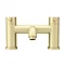 Arezzo Round Brushed Brass Tap Package (Bath + Basin Tap)