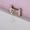 Arezzo Round Brushed Brass Tap Package (Bath + Basin Tap)