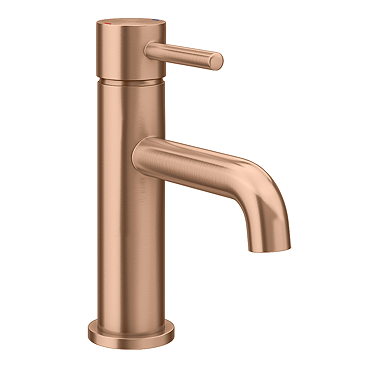 Arezzo Round Brushed Bronze Basin Mono Mixer Tap Profile Large Image