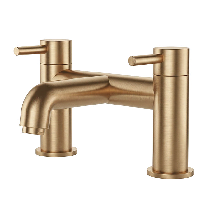 Arezzo Round Brushed Bronze Bath Filler Tap