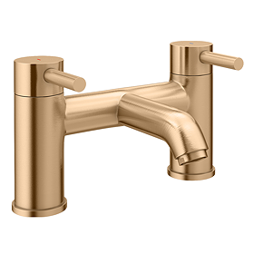 Arezzo Round Brushed Bronze Bath Filler Tap