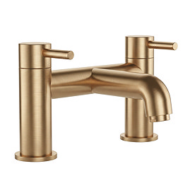 Arezzo Round Brushed Bronze Bath Filler Tap