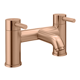 Arezzo Round Brushed Bronze Bath Filler Tap