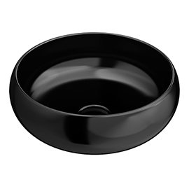 Arezzo Round Counter Top Basin (360mm Diameter - Gloss Black) Medium Image