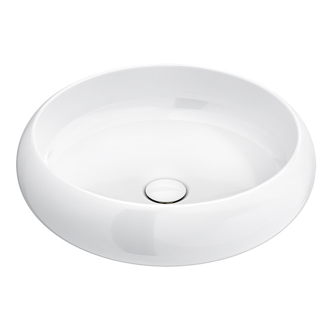 Arezzo Round Counter Top Basin (420mm Diameter - Gloss White) Large Image