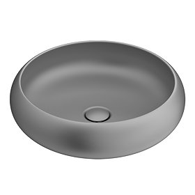 Arezzo Round Counter Top Basin (420mm Diameter - Matt Grey) Large Image