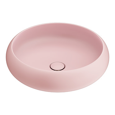 Arezzo Round Counter Top Basin (420mm Diameter - Matt Pink)  Profile Large Image