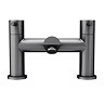Arezzo Round Gunmetal Grey Bath Filler Tap  Profile Large Image