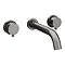 Arezzo Round Gunmetal Grey Wall Mounted (3TH) Bath Filler Tap Large Image