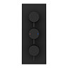 Arezzo Round Matt Black 2 Outlet Shower System (Fixed Shower Head + Bath Spout)  Newest Large Image