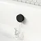 Arezzo Round Matt Black 2 Outlet Shower System (Fixed Shower Head + Overflow Bath Filler)  additional Large Image