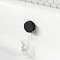Arezzo Round Matt Black 2 Outlet Shower System (Fixed Shower Head + Overflow Bath Filler) additional Large Image