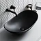 Arezzo Round Matt Black Wall Mounted (2TH) Basin Mixer Tap