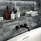 Arezzo Round Matt Black Wall Mounted (3TH) Bath Filler Tap  Feature Large Image