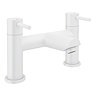 Arezzo Round Matt White Bath Filler Tap Large Image