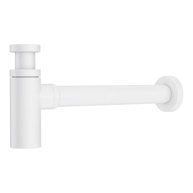 Arezzo Round Matt White Click Clack Basin Waste + Bottle Trap Pack Feature Large Image