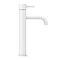 Arezzo Round Matt White High Rise Mono Basin Mixer Tap  Feature Large Image