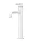 Arezzo Round Matt White High Rise Mono Basin Mixer Tap  Standard Large Image