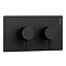 Arezzo Round Modern Twin Concealed Shower Valve with Diverter - Matt Black