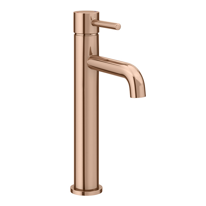 Arezzo Round Rose Gold High Rise Mono Basin Mixer Tap