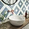 Arezzo Round Rose Gold Wall Mounted (2TH) Basin Mixer Tap Profile Large Image