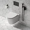 Arezzo Round Thermostatic Douche Bar Valve Matt Black