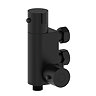 Arezzo Round Thermostatic Douche Bar Valve Matt Black