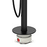 Arezzo Round Thermostatic Floor Mounted Freestanding Bath Shower Mixer Matt Black